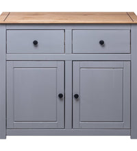 Sideboard Grau 93x40x80 cm Kiefernholz Panama