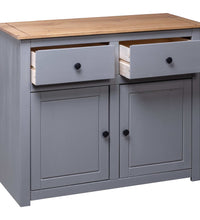 Sideboard Grau 93x40x80 cm Kiefernholz Panama