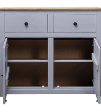 Sideboard Grau 93x40x80 cm Kiefernholz Panama