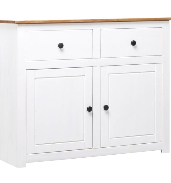Sideboard Weiß 93x40x80 cm Kiefernholz Panama
