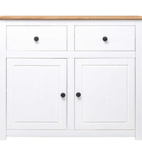 Sideboard Weiß 93x40x80 cm Kiefernholz Panama