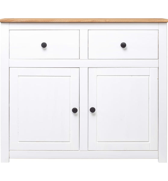 Sideboard Weiß 93x40x80 cm Kiefernholz Panama