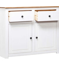Sideboard Weiß 93x40x80 cm Kiefernholz Panama