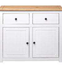 Sideboard Weiß 93x40x80 cm Kiefernholz Panama