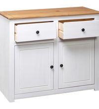 Sideboard Weiß 93x40x80 cm Kiefernholz Panama