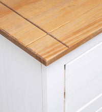 Sideboard Weiß 93x40x80 cm Kiefernholz Panama