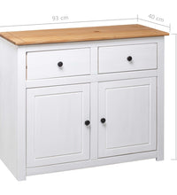 Sideboard Weiß 93x40x80 cm Kiefernholz Panama