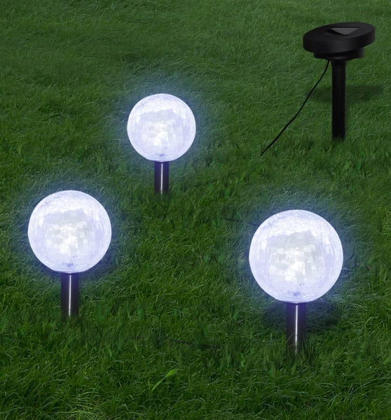 Gartenleuchten 6 Stk. LED mit Erdspießen & Solarmodulen