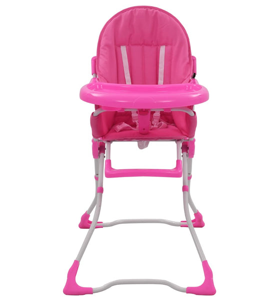 Baby-Hochstuhl Rosa und Weiß