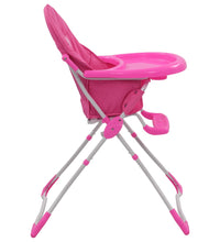 Baby-Hochstuhl Rosa und Weiß