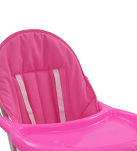 Baby-Hochstuhl Rosa und Weiß
