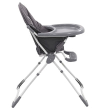 Baby-Hochstuhl Grau und Weiß
