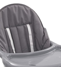 Baby-Hochstuhl Grau und Weiß
