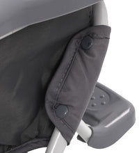 Baby-Hochstuhl Grau und Weiß