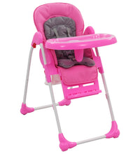 Baby-Hochstuhl Rosa und Grau