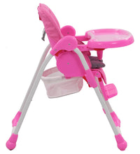 Baby-Hochstuhl Rosa und Grau