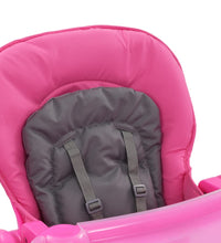 Baby-Hochstuhl Rosa und Grau