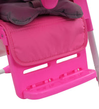 Baby-Hochstuhl Rosa und Grau