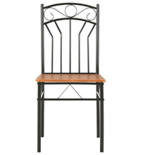 Esszimmerstühle 6 Stk. Braun MDF