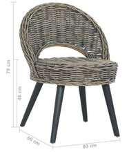 Sessel Kubu-Rattan Schwarz