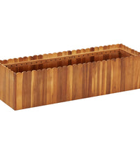 Garten-Hochbeet 100 x 30 x 25 cm Massivholz Akazie