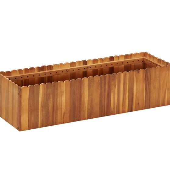 Garten-Hochbeet 100 x 30 x 25 cm Massivholz Akazie