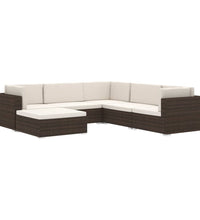 Modular-Sofa-Mittelteil 1 Stk. + Auflagen Poly Rattan Grau