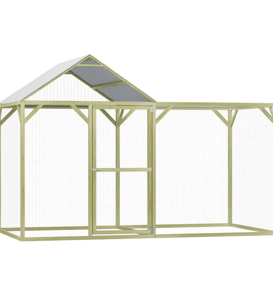 Hühnerkäfig 3x1,5x2 m Imprägniertes Kiefernholz