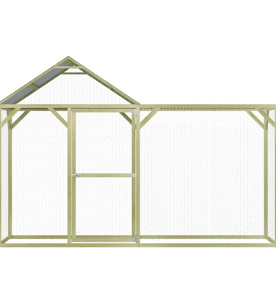 Hühnerkäfig 3x1,5x2 m Imprägniertes Kiefernholz