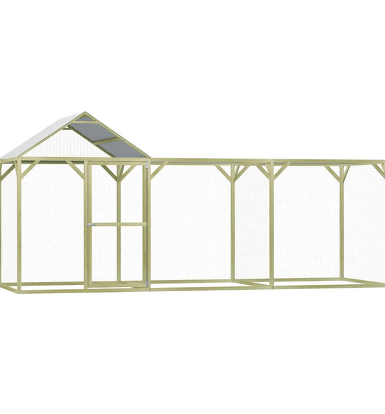 Hühnerkäfig 4,5x1,5x2 m Imprägniertes Kiefernholz