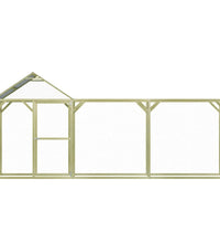 Hühnerkäfig 4,5x1,5x2 m Imprägniertes Kiefernholz