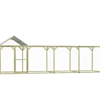 Hühnerkäfig 6x1,5x2 m Imprägniertes Kiefernholz
