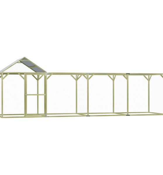 Hühnerkäfig 6x1,5x2 m Imprägniertes Kiefernholz