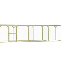 Hühnerkäfig 1,5x6x1,5 m Imprägniertes Kiefernholz