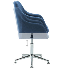 Esszimmerstühle Drehbar 4 Stk. Blau Stoff