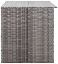 Garden-Auflagenbox Grau 150x100x100 cm Poly Rattan