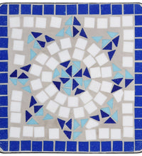 Beistelltisch Mosaik Keramik Blau und Weiß
