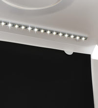 LED-Lichtbox für Fotostudio Klappbar 40×34×37 cm Plastik Weiß