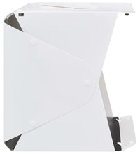 LED-Lichtbox für Fotostudio Klappbar 40×34×37 cm Plastik Weiß