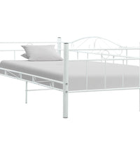 Tagesbett-Rahmen Weiß Metall 90×200 cm