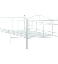 Tagesbett-Rahmen Weiß Metall 90×200 cm