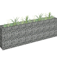 Gabionen-Hochbeet Verzinkter Stahl 180×30×60 cm