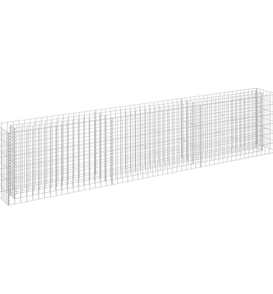 Gabionen-Hochbeet Verzinkter Stahl 270×30×60 cm
