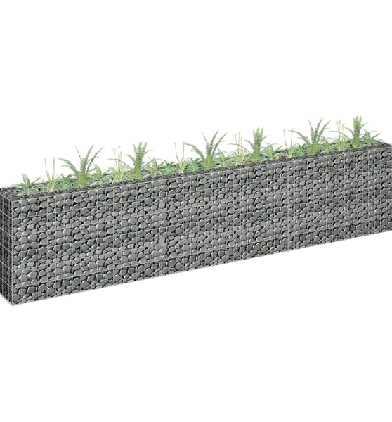 Gabionen-Hochbeet Verzinkter Stahl 270×30×60 cm