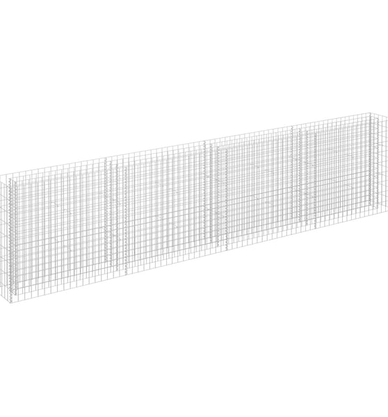 Gabionen-Hochbeet Verzinkter Stahl 360×30×90 cm