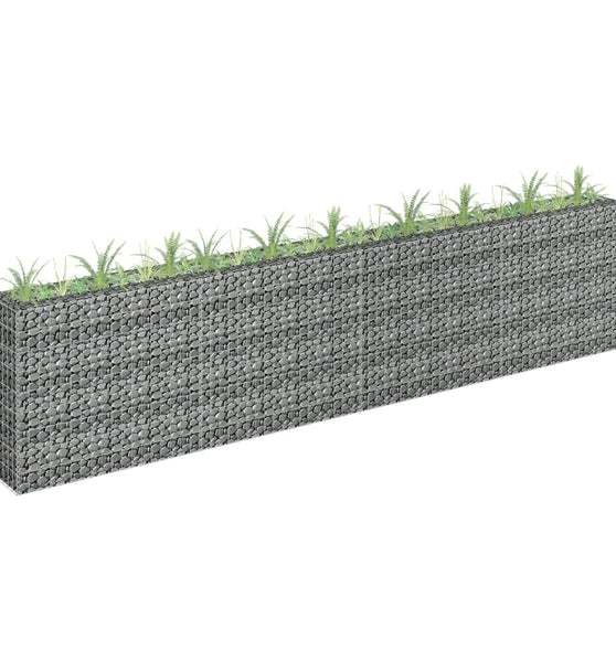 Gabionen-Hochbeet Verzinkter Stahl 360×30×90 cm