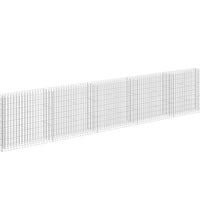 Gabionen-Hochbeet Verzinkter Stahl 450×30×90 cm