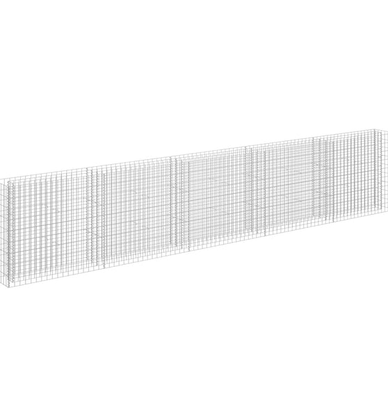 Gabionen-Hochbeet Verzinkter Stahl 450×30×90 cm