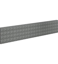 Gabionen-Hochbeet Verzinkter Stahl 450×30×90 cm