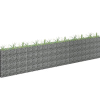 Gabionen-Hochbeet Verzinkter Stahl 450×30×90 cm